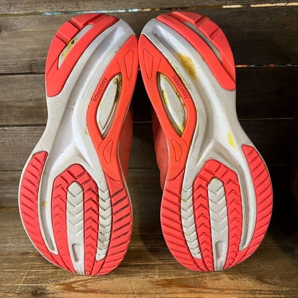 Womens Saucony Guide 15 Orange‎ Athletic Running Shoes Sneakers Size 9.5 M GUC - Picture 6 of 7